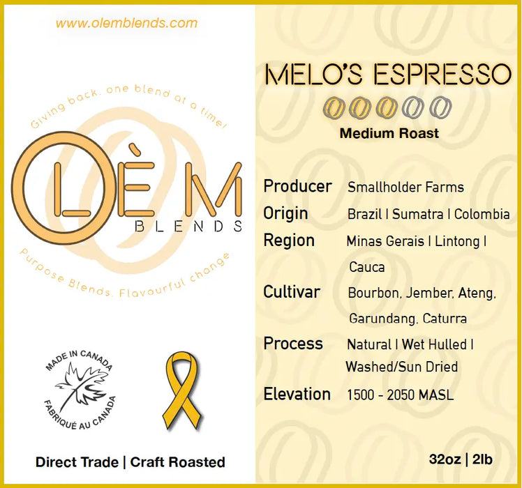 Melo’s Espresso- 6 time Golden Bean Winner