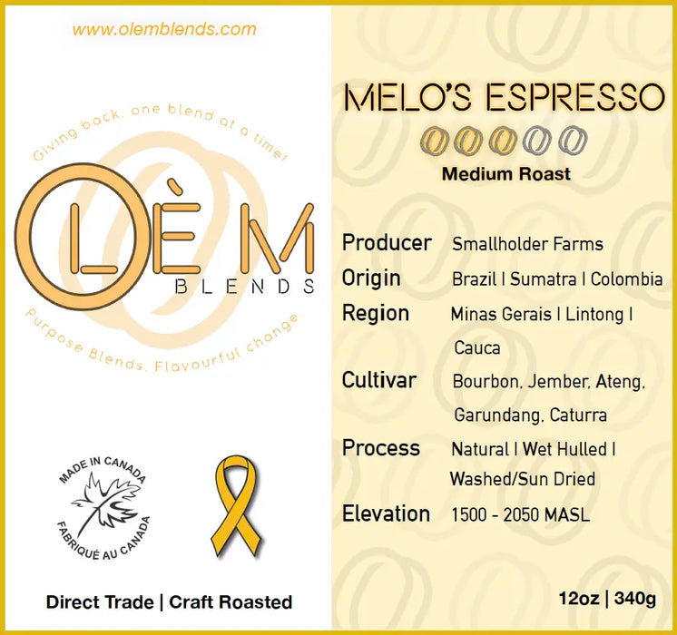 Melo’s Espresso- 6 time Golden Bean Winner